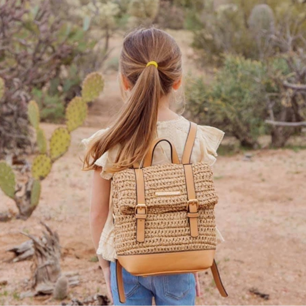 BNIP Beachcomber Mini Woven Backpack By Poppy and Peonies - Picture 3 of 9